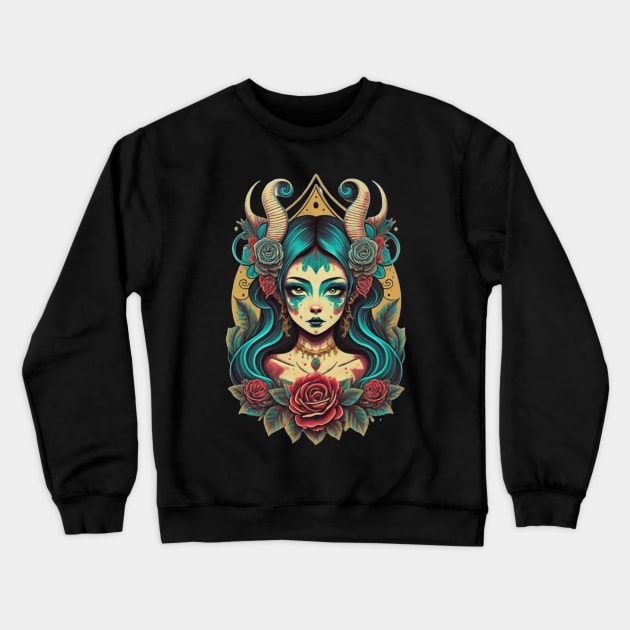 Dignified Magical Woman Crewneck Sweatshirt by Signum